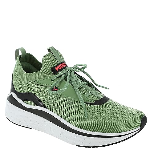 PUMA Womens Softride Stakd Speckle Lace Up Sneakers Shoes Casual - Green - Size 6 M