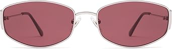 Retro Oval Sunglasses For Women Men Hexagonal Rectangle Metal Frame Sun Glasses AP3625