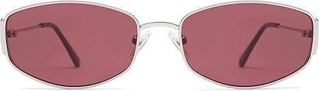 Retro Oval Sunglasses For Women Men Hexagonal Rectangle Metal Frame Sun Glasses AP3625