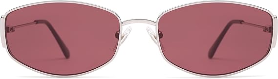 Retro Oval Sunglasses For Women Men Hexagonal Rectangle Metal Frame Sun Glasses AP3625