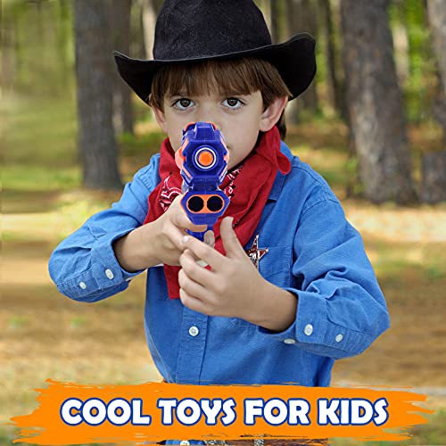 2 Pack Blaster Guns Toy​ 60 Bullets For Nerf & 2 Wristbands, Guns Toys For Kids Age 6-8 Birthday Gift For 6-7 Year Old Boys Girls Ideas Gifts For Boys Kids Age 6-10 Outdoor Games Toys For 9 Yr Old Boy #TOP5