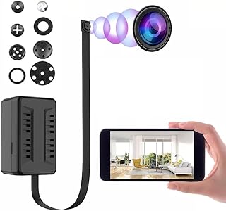MINI WLAN Kamera 1080P Überwachungskamera innen, Bewegungserkennung, Remote Viewing für Sicherheit mit APP