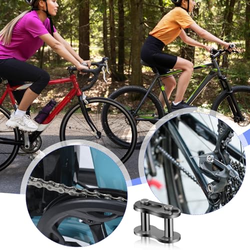 Image of 8pcs #35 Roller Chain Connecting Links,Chain Master Links Heavy Duty Manganese Steel Chains Connector Replacement for Motorcycles Bicycles Mini Bikes