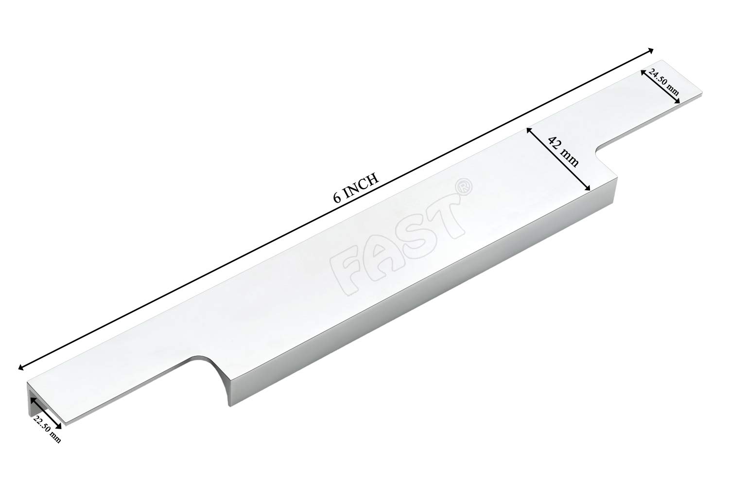 FAST PH03 Chrome Kitchen and Office Drawer Profile Handle(6 INCH) Drawer Accessories/Drawer Handle,Furniture Drawer Handle (6 INCH) 2 PCS (B07SQ4S82Y) Amazon Price History, Amazon Price Tracker