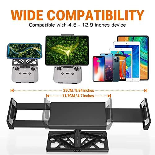 Drone Tablet Holder, Jubor Foldable Tablet Mount Adapter For Dji Mavic Air 2/Air 2S/Mavic 3/Mavic Mini/Mavic 2/Mavic Pro Drones Accessories Tablet Stand For Remote Controller Fit 4.7-12.9 Inch Tablets #TOP2