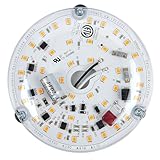 BeVisible N Glow ETL Listed 1 Pack 3.93'' Retrofit Light Kit for Ceiling Flush Ceiling Fan Light Replacement Panel PCB 18W 3000K 6000K 1900LM 120V Flicker-Free CRI90 Dimmable (Warm White 3000K)