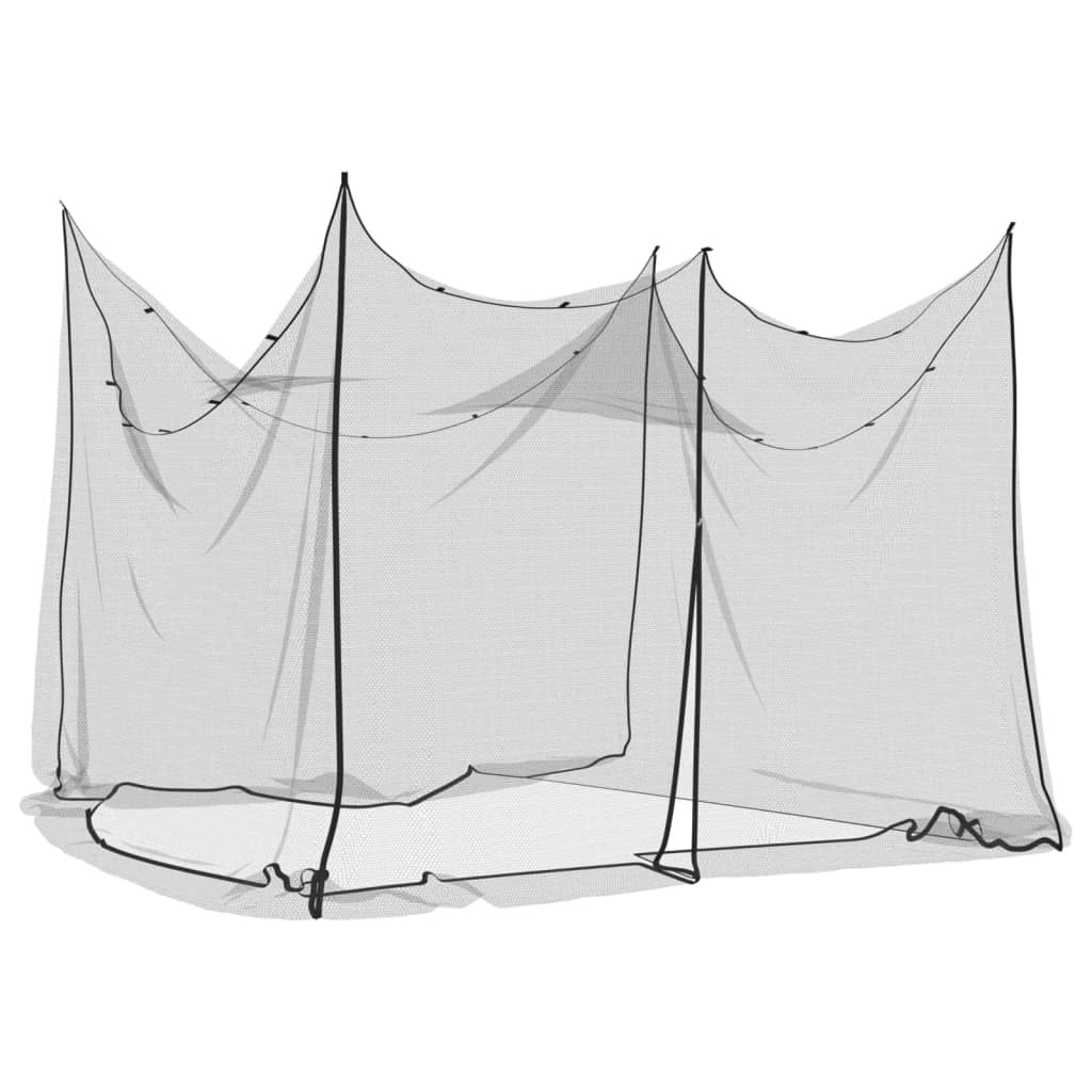 Brokky Zanzariera per Interni Esterni 156 Rete Nera 300x300x200 cm-zanzariera per letto matrimoniale, adatta anche per uso esterno | repellente per insetti particolarmente rinforzata e robusta | a mag