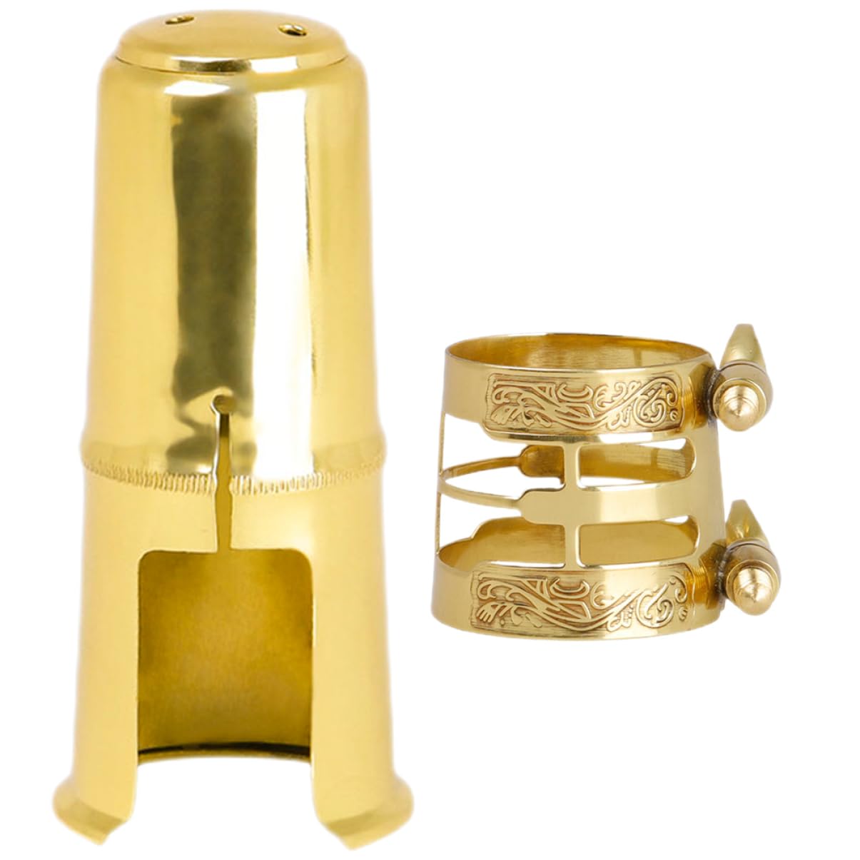 ibasenice 4sets Accessori Per Sax e Clarinetto Cappuccio Con Clip Decorativa Facile Da Installare Resistente e Duraturo Strumenti Musicali Per Professionisti e Principianti