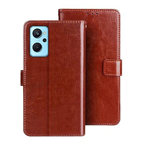 Image of Flip Cover for Realme 9i flip Cover /Realme RMX3612 flip Cover /Brown