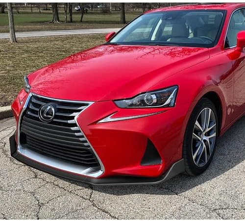 3 Pieces Front Bumper Lip Spoiler Splitter Side Body Kit Trim Protection Compatible with 2017-2020 Lexus IS200t IS300 IS350, 2018 2019 (Matt Black)