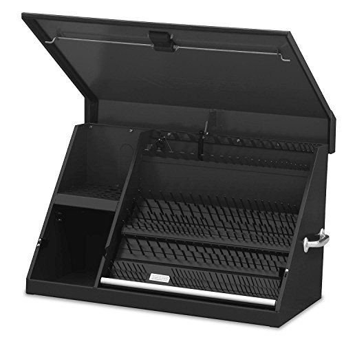 Montezuma – XL450B – 36-Inch Portable TRIANGLE Toolbox – Multi-Tier Design – 16-Gauge Construction – SAE and Metric Tool Chest – Weather-Resistant Toolbox – Lock and Latching System, Black #1