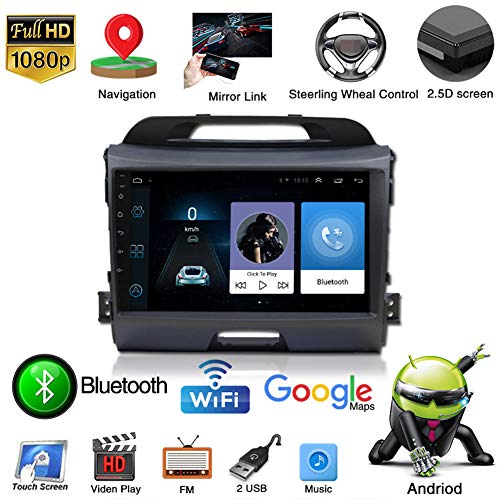 XMZWD Auto Multimedia Player Android 9.1 Auto Navigatiesysteem 9 inch touchscreen autoradio voor KIA Sportage R 2011… - Image 3
