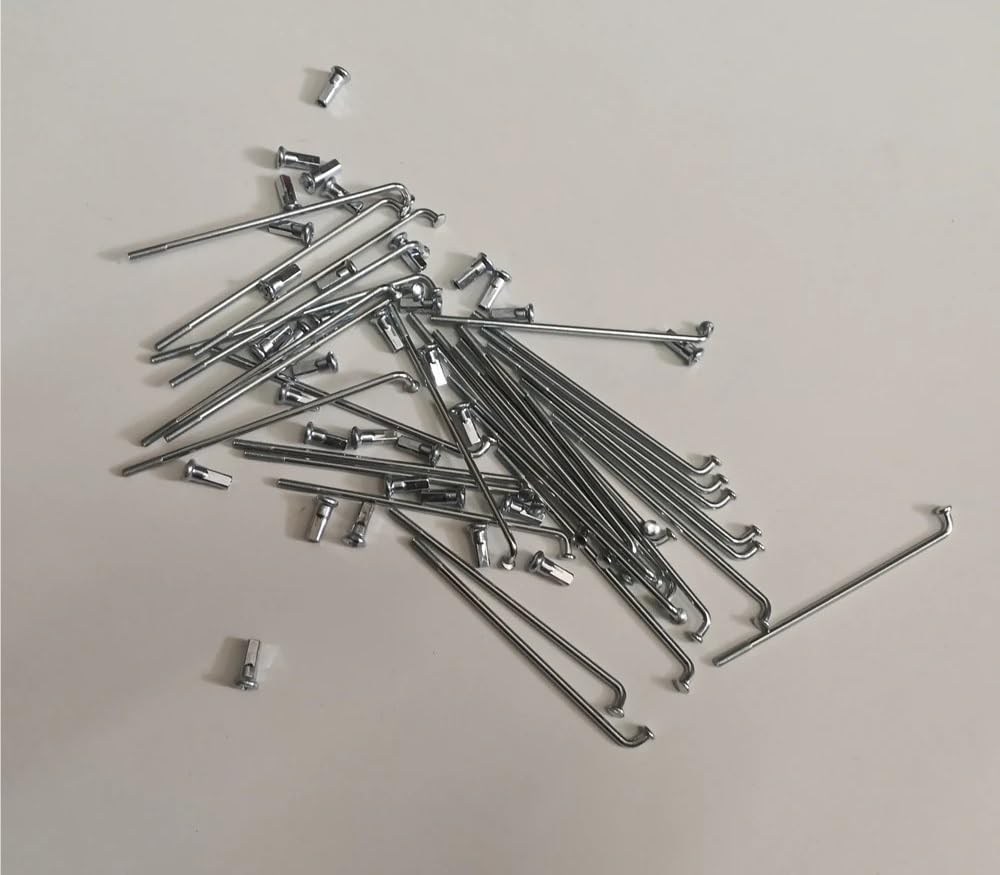 Raggi Bicicletta 36 pz/lotto Raggi Della Bicicletta 12G Diametro 2.5mm Lunghezza 70-185mm Con(170mm)
