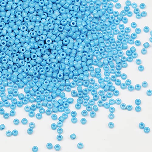 Bala&Fillic Sky Blue Color 3mm Seed Beads About 3600pcs/100Grams in Bag - Image 2