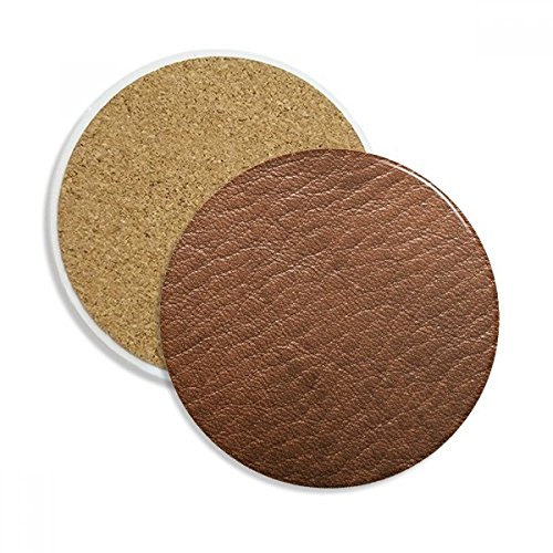 Dessous de verre en céramique marron abstrait absorbant pour mug, lot de 2 pcs - 2