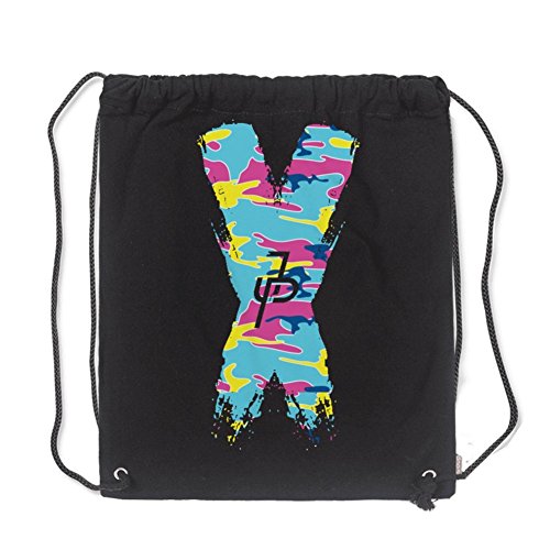 Aliensee Jake Paul Rainbro Unisex Cotton Drawstring Backpack Gym Sackpack 13.78"x15.75" Black