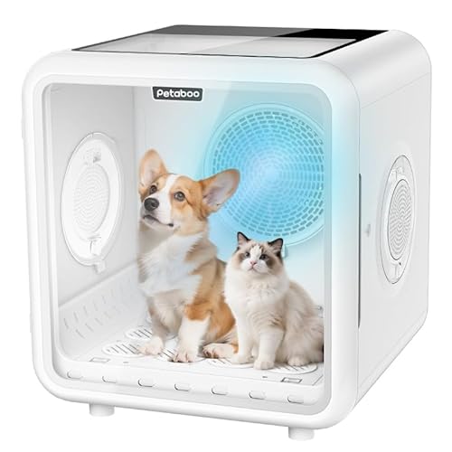 ペット乾燥機 Petaboo ペットドライヤー【72L大容量 ドア取り外し可瞬間でペット八ウスに】MH66T