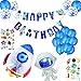 Produktbild Geburtstagsdeko Jungen 1 Astronauten Raketen Luftballons für Mädchen und Jungen Happy Birthday Girlande 2 3 4 5 6 7 9 11 13 Kindergeburtstag Dekoration Astronaut Party Dekoration Weltraum-Themenparty
