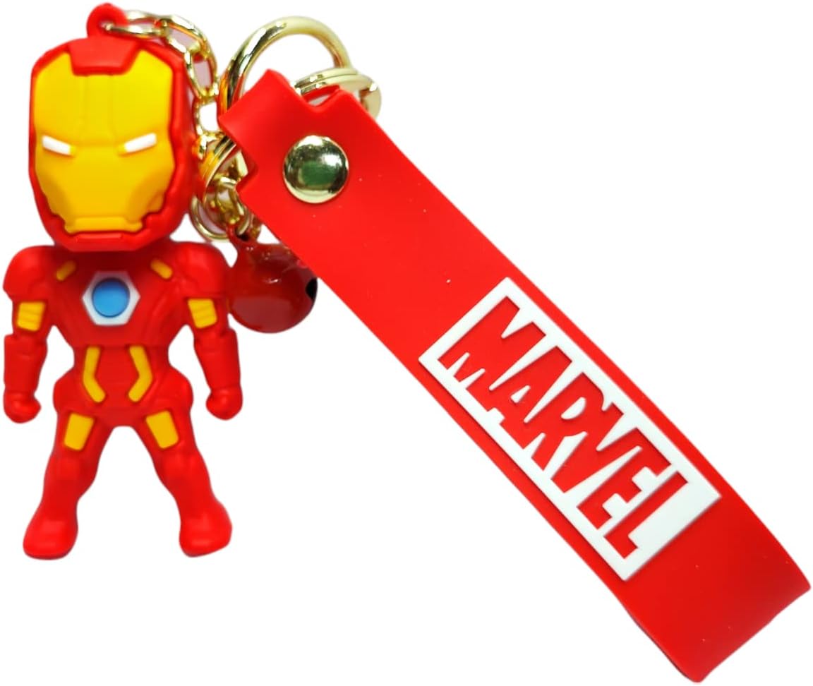 Elegant Attire Club IRON-MAN Marvel Aven-gers Infinity War Super-hero Rubber Keychain Multicolour. (Pack of 1)