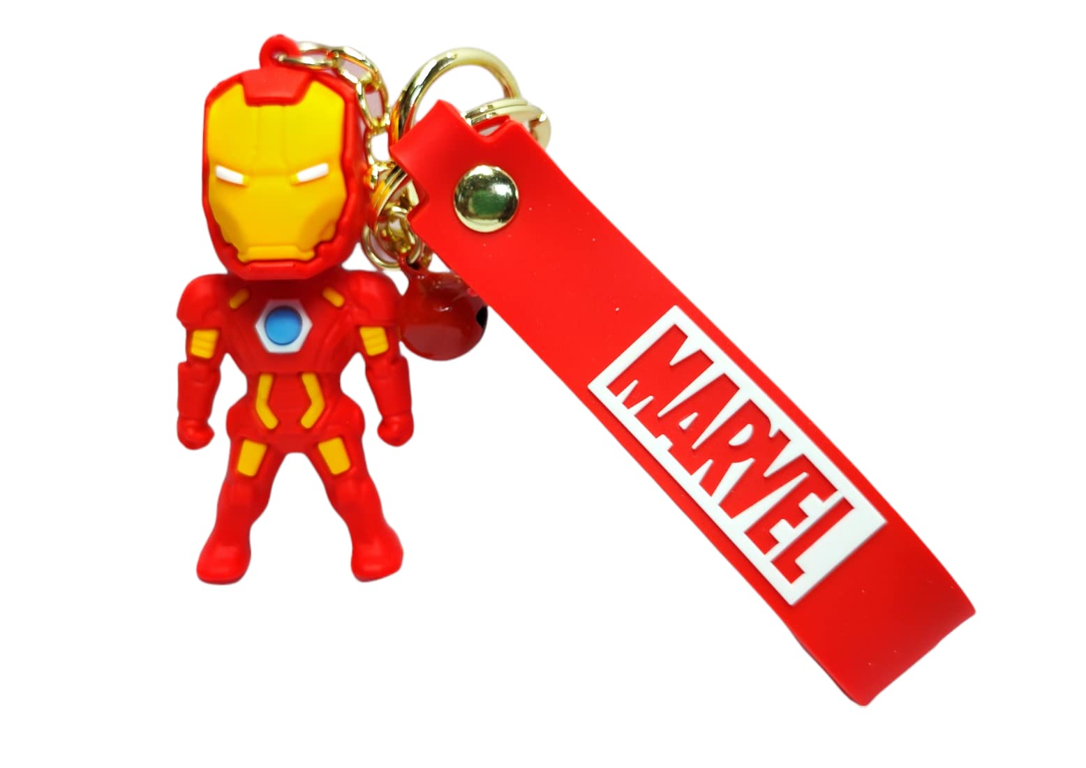 Elegant Attire Club IRON-MAN Marvel Aven-gers Infinity War Super-hero Rubber Keychain Multicolour. (Pack of 1)