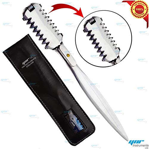 YNR Pro Duel Way Hair Shaper Thinning Layer Cutting Razor Comb + 5 Blades For Hairdressing Scissor Use