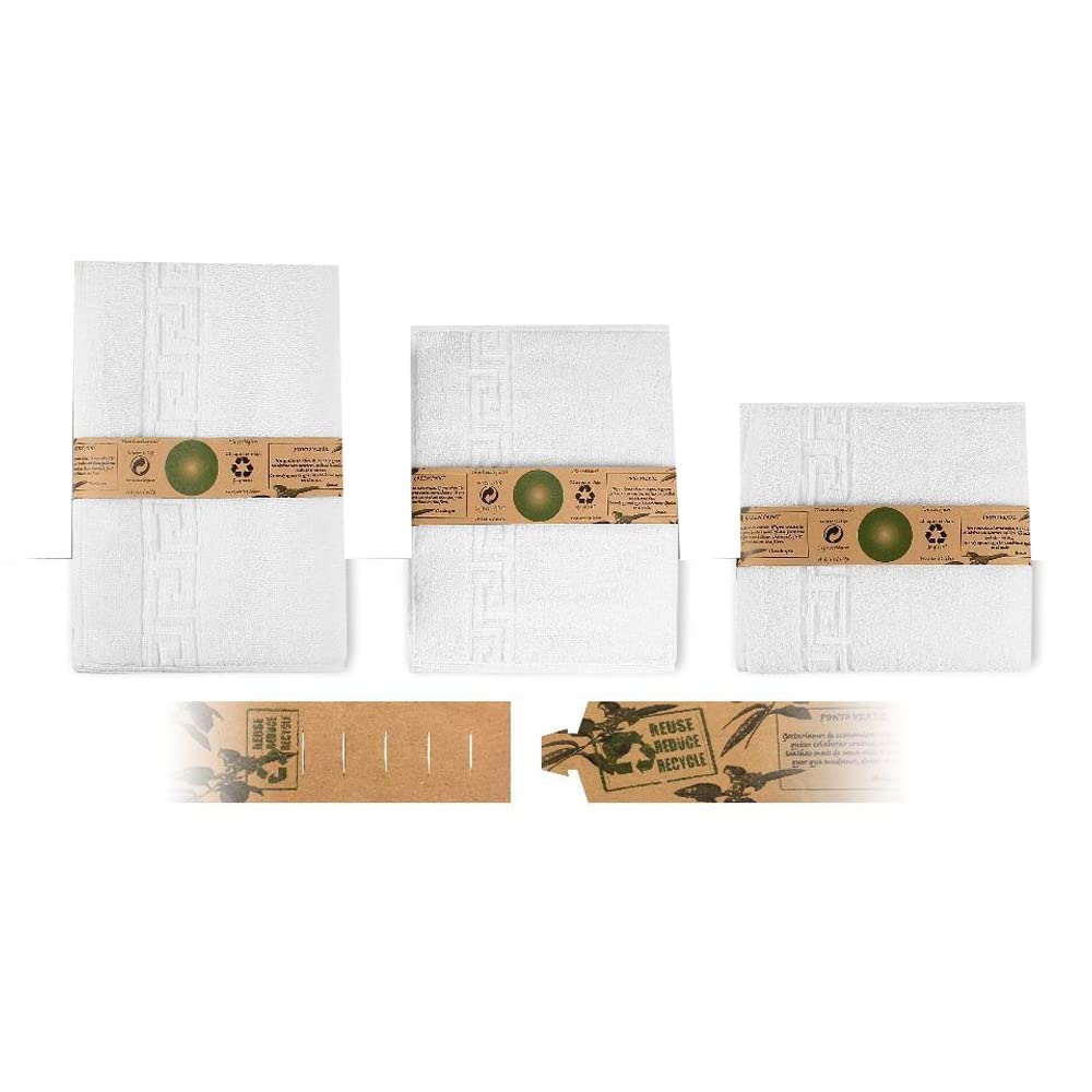 Precinto de garantía perfumado para Toallas. Material Biodegradable Ajustable | 250 Unidades. Cierre Ajustable para Todas Las Toallas de hoteles, spas o estructuras turísticas.