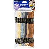 J. P. Coats Coats & Clark 6-Strand Embroidery Floss Value Pack 36/Pkg-Hygge, White