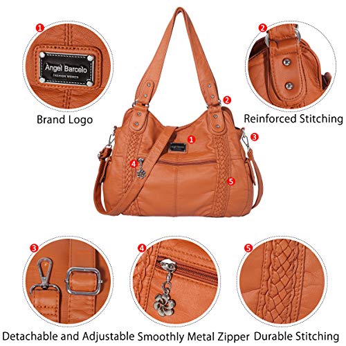 Image of Angel Barcelo Purses for Women Soft PU Leather Shoulder Bag Crossbody Purse and Handbags