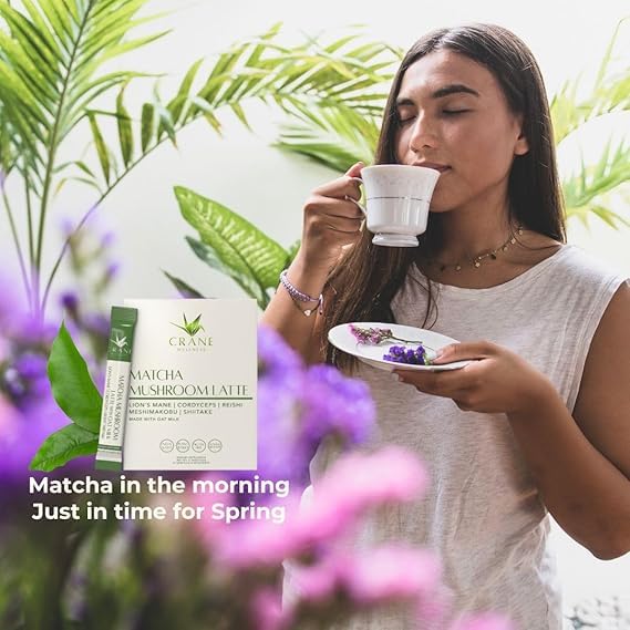 Mezcla Matcha con Hongos 30 Sachets Base de Avena miniatura 4