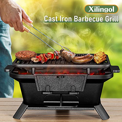 Xilingol Cast Iron Hibachi Grill 2024 Tent Camping Online