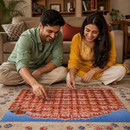Image of Hawa Mahal, Jaipur 252pcs Wooden Jigsaw Puzzle by Playhills for Kids Adults | Focus and Mind Relaxation Puzzles - Ideal Gift for Children