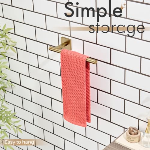 Image of KOKOSIRI Bathroom Towel Bar Hand Towel Holders Wall Mount Toilet Kitchen Cabinet Paper Holder Stainless Steel Bath Hardware Champagne Bronze, B3008CPG
