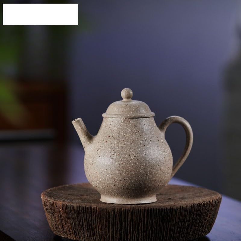 Teiere Teiere di Argilla Viola da 270 ml Pentola Fatta a Mano Minerale Grezzo Sabbia Grossa Giada Bianca Segmento Fango Bollitore Filtro Zisha Set da tè Teiere Caffettiera Teiera