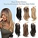 Ms Taj 6 Inch Hair Topper Long Layered Hair Toppers for Women Synthetic Hair Wig Toppers for Women with Thinning Hair