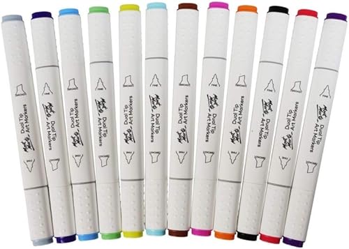 Miniatura 4 de Marcadores artísticos de doble punta (12 piezas)