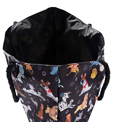 Disney-Tote-Travel-Bag-Dogs-Print-101-Dalmatians-Lady-Tramp-Copper-Dodger