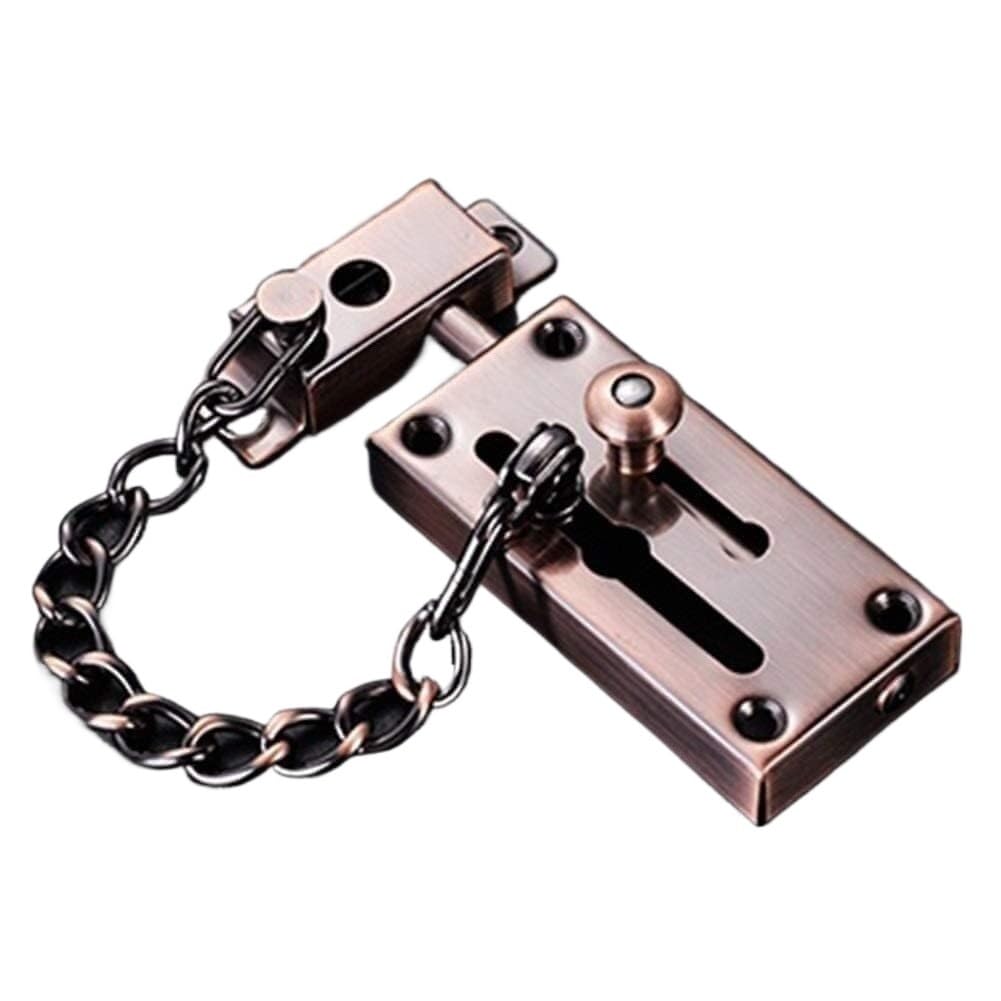 SBZIOJHDR door chain， Stainless Steel Door Security Chain Lock Silver 2 Inches Opening