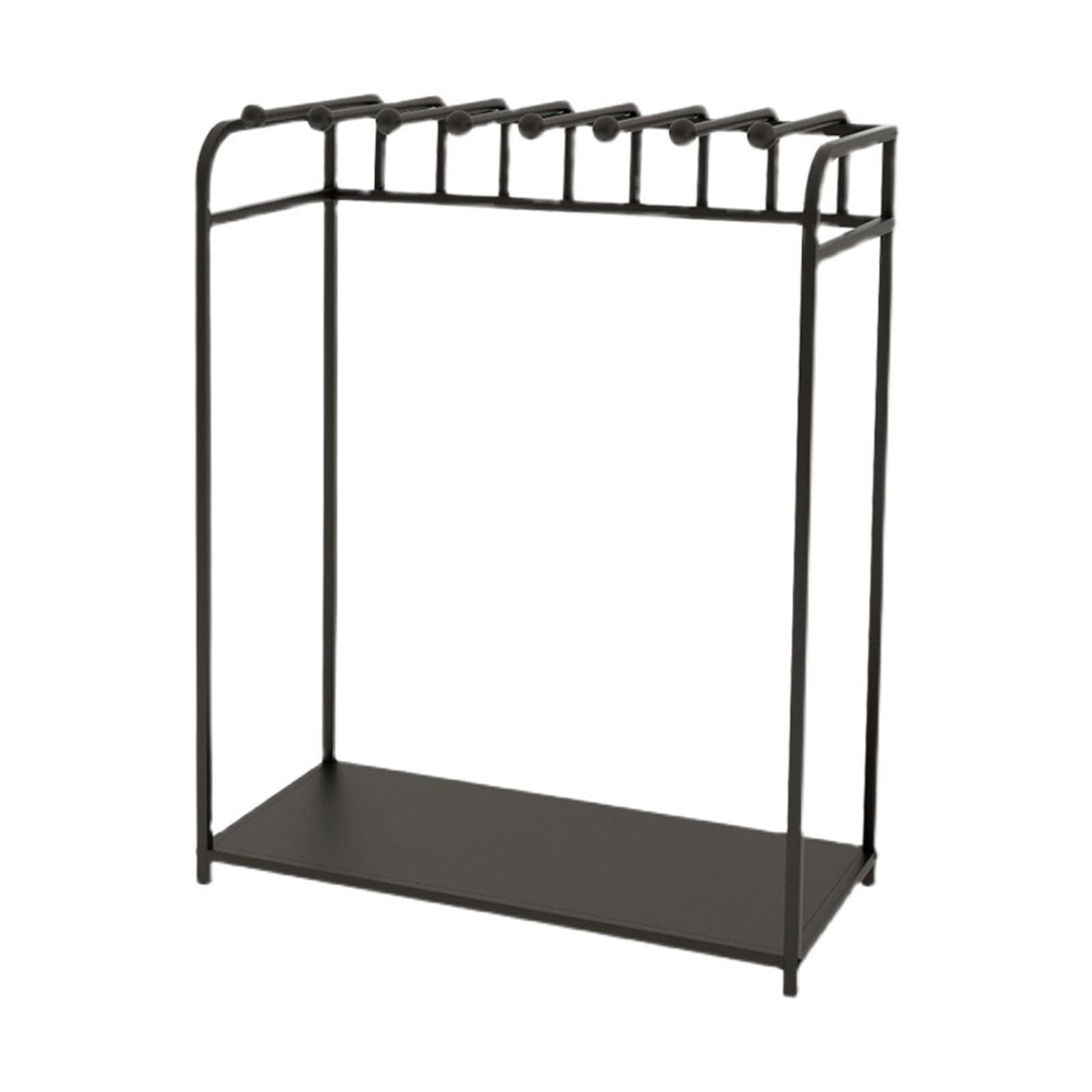 Freistehender Schalständer Aus Metall, Kommerzieller Hijab-Seidenschal-Hose-Krawattengürtel-Handtuchständer, Schal-Organizer Für Einzelhandelsboutiquen, Kleider（Black-120X60X150Cm）