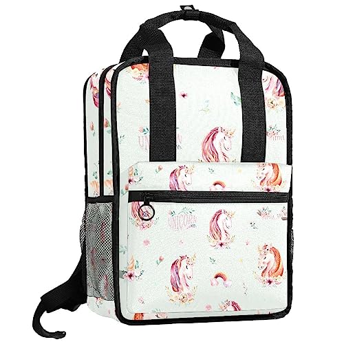 Cartable sac à dos garçons motif dessin animé rose multicolore confortable 35.5x26x12 cm