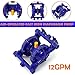 Air-Operated Double Diaphragm Pump, QBK-15 Heavy Duty Alloy Pneumatic Membrane Pump, 12GPM 115PSI 1/2