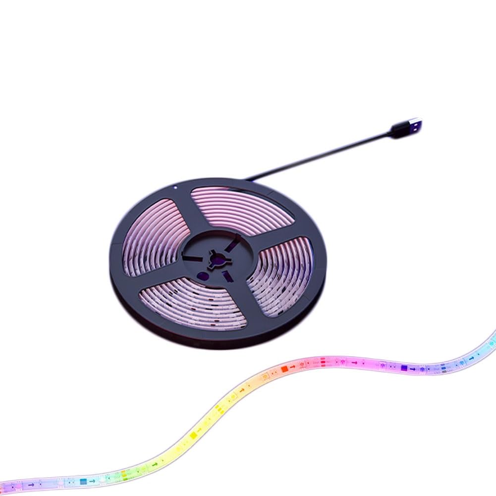 Tira de luz LED for TV Luz de juego LED controlada por aplicación móvil alimentada por USB,pantalla 75-90 pulgadas Luz tira que cambia color RGB adecuada,luz juego dormitorio con retroiluminación LED