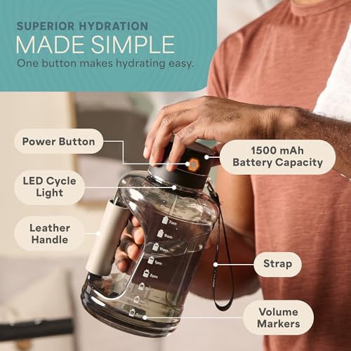 Lifepro HydroLife Hydrogen Water Bottle Generator – SPE/PEM Technology Portable Hydrogen Boosting Bottles for Daily Wellness, Hydration & Energy – Large Capacity, Glass & Polycarbonate Options - Image 8