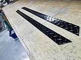 Fits Club Car DS Golf Cart Rocker Panel Insert Powder Coat Aluminum Diamond Plate Set