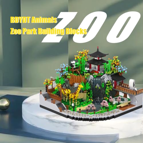 Architecture Zoo Micro Building Blocks Set(5000PCS) - Architectural Model Toys Gifts for Kid and Adult,Creative Building Blocks Set for Zoo Architecture,Interesting Gifts for Animal Enthusiasts