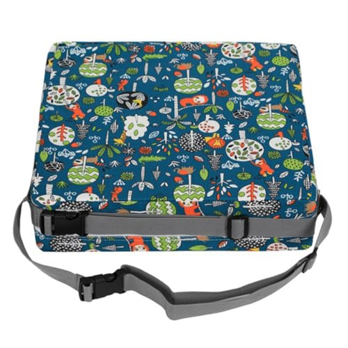 MOBUTOFU 椅子用高さクッション 子供用ダイニングクッション キッズチェアパッド 軽量 持ち運び便利 収納簡単 ダイニングや外出先でも使用可能 簡単お手入れ