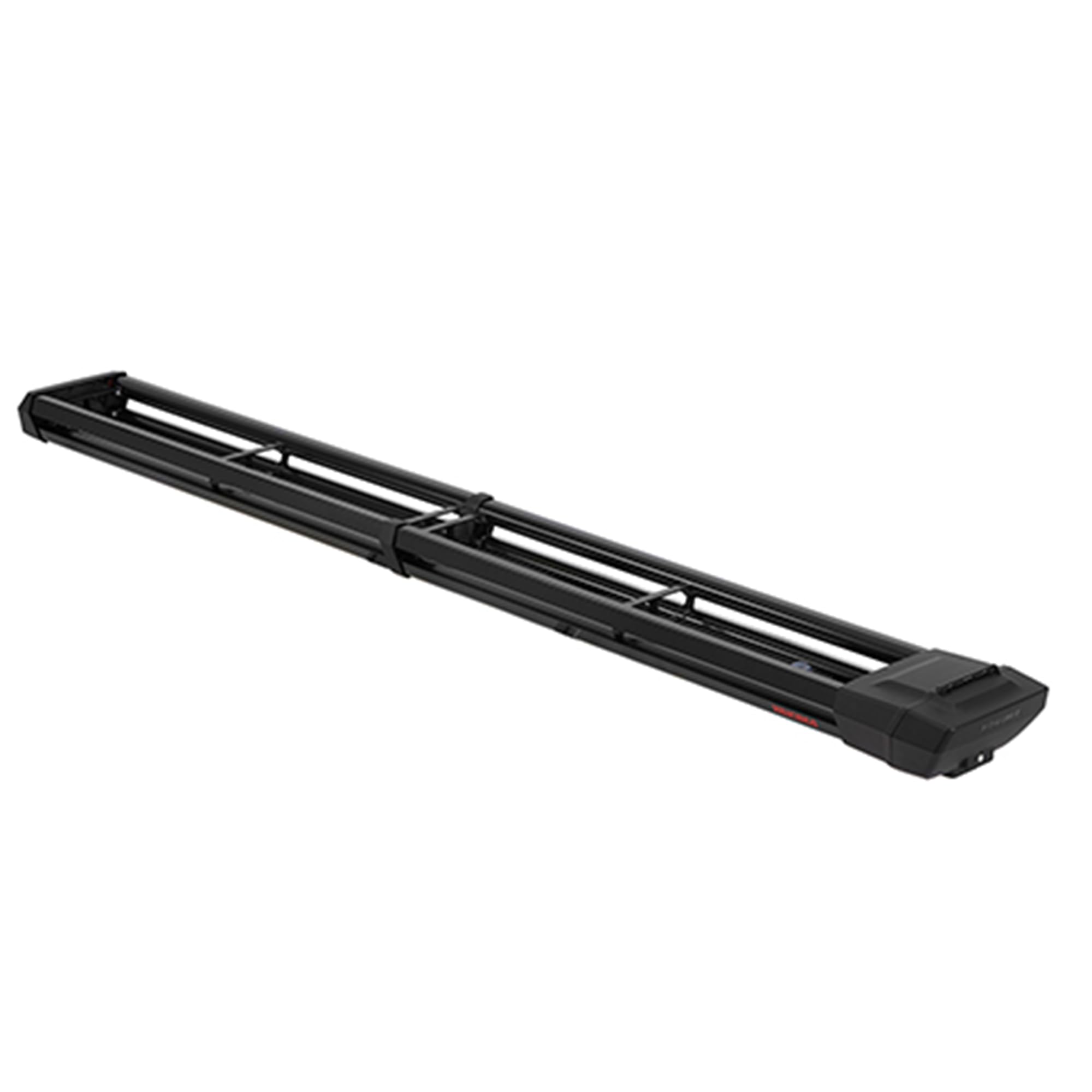 Yakima DoubleHaul Customizable Rooftop Fly Rod Carrier with Yakima Single Key System and 4 Individual Plastic-Lined Aluminum Rod Tubes, Black