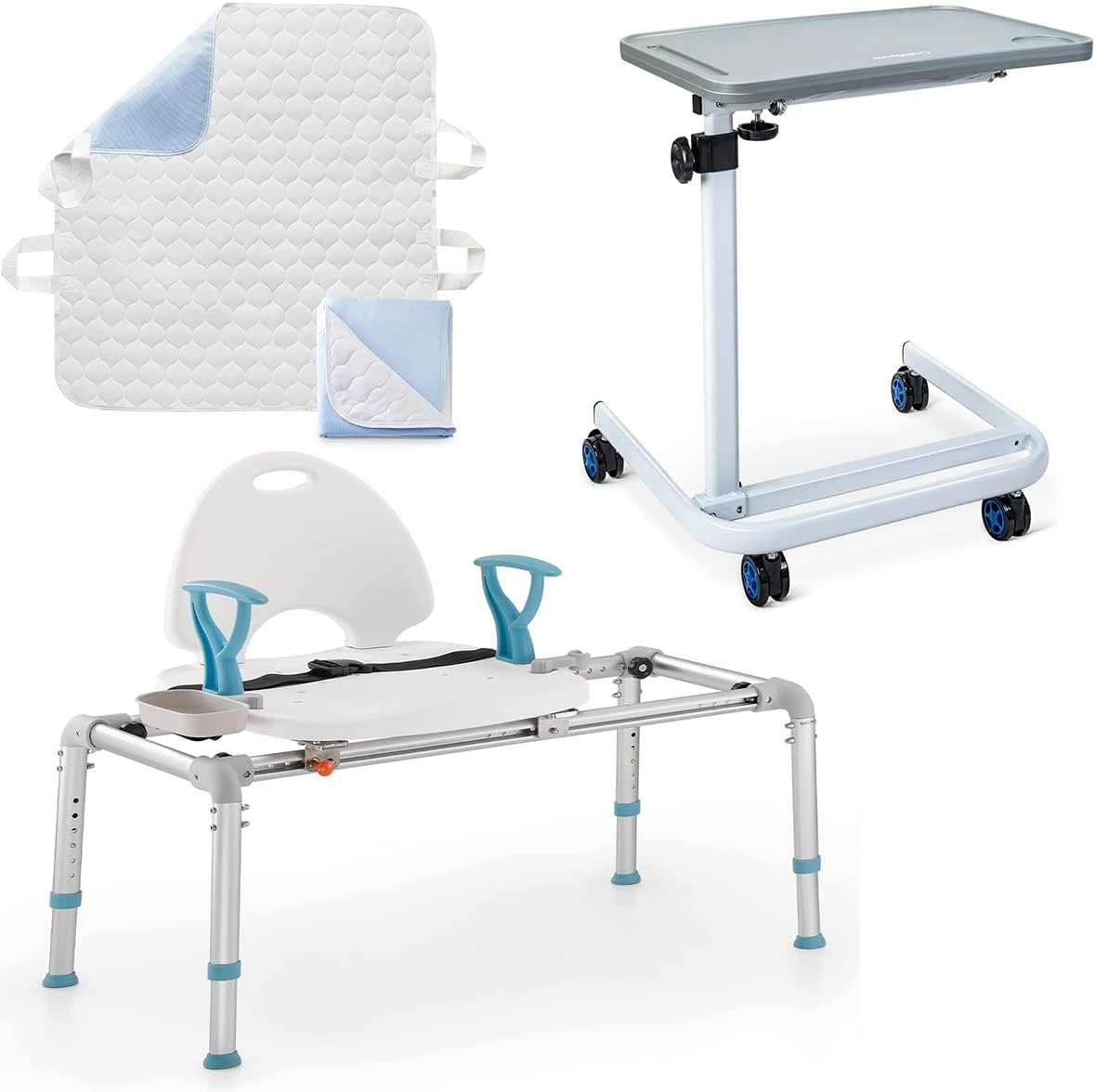 OasisSpace Heavy Duty Sliding Bathtub Transfer Bench 450lbs