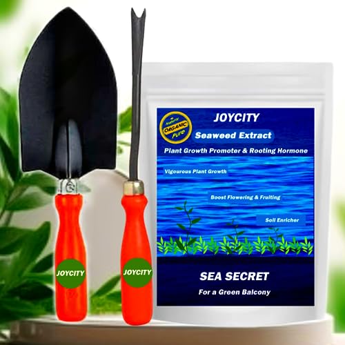 Joycity Gardening Tools Kit for Home Garden and 500 GMS Seaweed Granules for Plants – Trowel, Weeder | Durable and Sturdy Garden Tools Set Joycity Gardening Tools Kit for Home Garden and 500 GMS Seaweed Granules for Plants – Trowel, Weeder | Durable and Sturdy Garden Tools Set