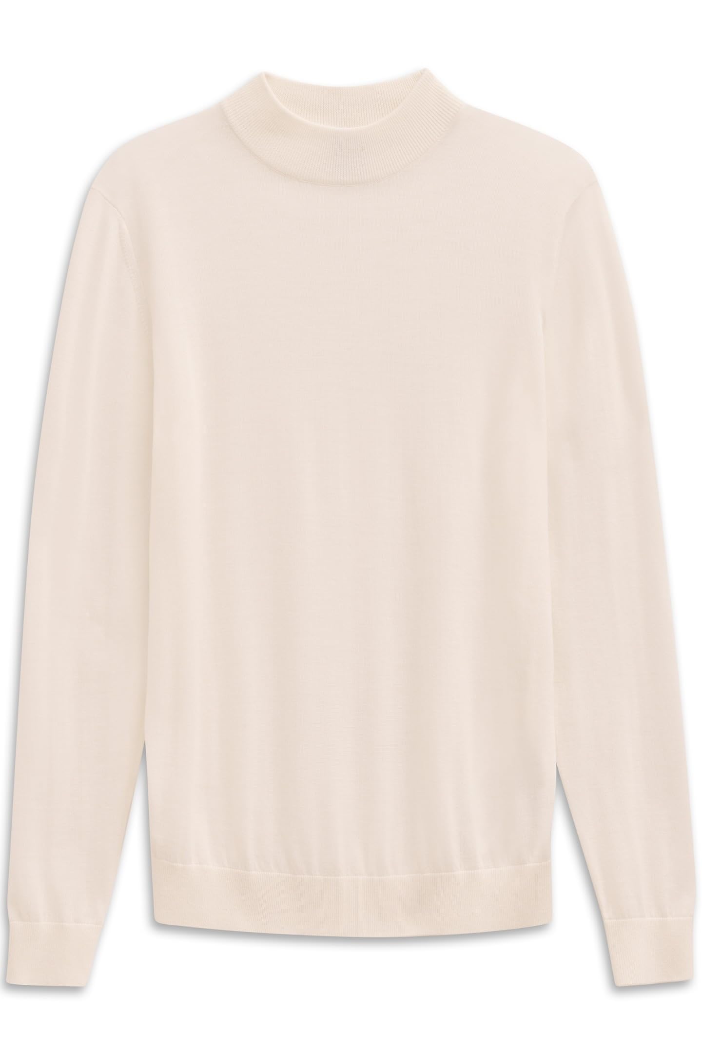 bugatti Herren Rollkragen Pullover 7700-85580D | Regular Fit Merino-Wolle-Seide-Mix Stehkragen luxuriös weich warm