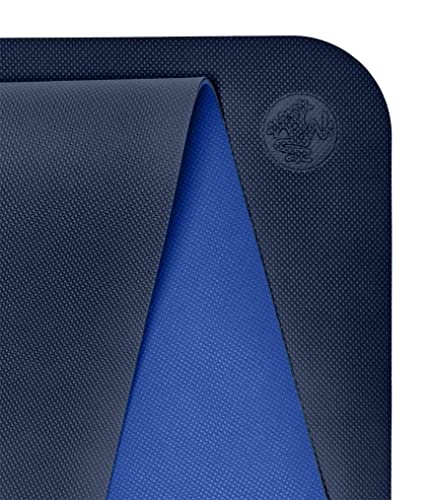 Manduka Begin Yoga Mat – Premium 5Mm Thick Yoga Mat With Alignment Stripe, Beginner Fitness Exercise Mat, Suitable For Yoga And Pilates, Support And Stability | Reversible, 68 Inches, Navy Color #TOP1